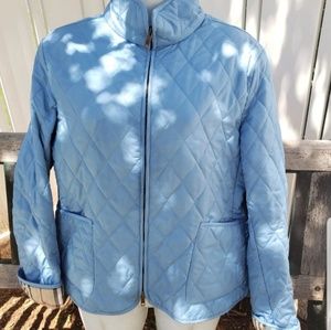 BURBERRY LIGHT WEIGHT QUILTED JACKET MED!